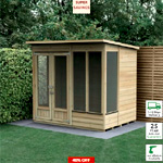 Double Door Pent Summer House : Shedstore