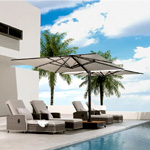 Large Double-Sided Patio Umbrella | Grandpatio.com