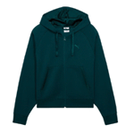 Elevated Essentials Satin Full Zip Hoodie : Shoebacca