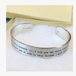 Extra Long Personalized Cuff Bracelet - If Only Pretty