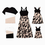 Family Matching Cross Back Floral Strap Dress - Pat Pat