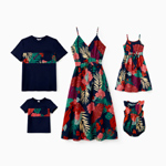 Family Matching Sets Floral Panel Black : Patpat