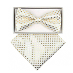 Farina Men's Metallic Design Bow Tie , Suitsyousir.com