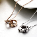 Fashion Double Love Knot CZ 925 - SilverBene