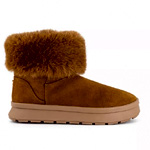 Earth Addict Avid Cosy Faux Fur Cuff Boot - Office Shoes