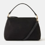 Faux Suede Handbag Black : Accessorize