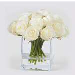 Faux White Rose : Livnco