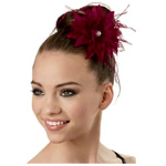 Lace & Feather Hair Flower - Dancewear Solutions