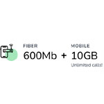 Fiber 600 MB + Mobile 10 GB Plan | Finetwork.com