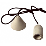 Fitting E27 Concrete Gray Cord 2 Meters | Elektroshop.nl