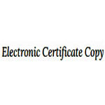 Free Electronic Certificate Copy