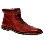 Fur Cuffed Lace Up Boots : Pavers Shoes 