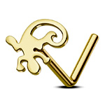 Gecko Lshaped Nose Stud - Ouferbodyjewelry.com