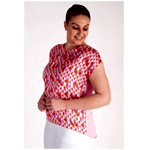 Geometric Print Top : Chesca Direct