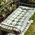 Gingham Garden Cushion | Dibor.co.uk