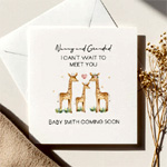 Giraffe Baby Announcement Card : Allaboutthebump