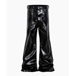 Glossy Patent Leather Flare Pants : Thesupermade