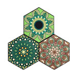 Green Boho Floor Tile Sticker - Commomy.com