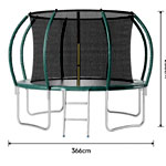 Green Outdoor Enclosure Trampoline - Haodirect