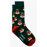 Green What The Fox Sock - Connor.com.au