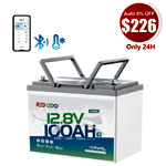 Group 24 Bluetooth LiFePO4 Battery - Redodo Power