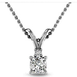 Split Bail Pear Lab Grown Diamond Pendant - Inspereza