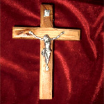 Hand Carved Olive Wood Crucifix : Jerusalem Export