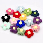 Hand-Knitted Yarn Flowers | Linticoshop.com