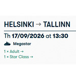 Helsinki To Tallinn : Tallink