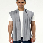 Hem Plain Cardigan Vest | Bubledon