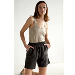 High Waisted Linen Shorts - Almina Concept