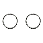 Hinged Sleeper Hoop Earring : Cooksongold.com