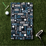His Name Personalized Golf Towel - Personalized Planet