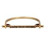 History Bracelet In Brass | Adoreadorn