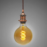 Holder with Brown Twisted Cable | Elesi