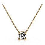 Honeymoon Diamond Solitaire Pendant - AtelierDuDiamant
