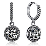 Hoop Moissanite Drop Earrings | Momentwish.com