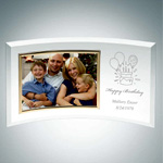 Jade Curved Horizontal Gold Photo Frame : CrystalPlus