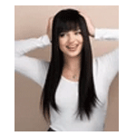 Human Hair Wig With Fringe | Irresistibleme.com