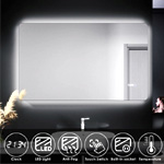 Illuminated Bathroom Led Mirror : Elegant Showers