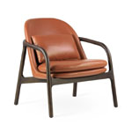 Infinity Brown Leather Accent Chair : Yourbarstools.ca