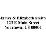 Mini Self Inking Address Stamp