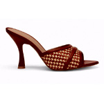 Julia 90 Tan Raffia Sandals - Malone Souliers