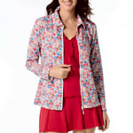 Karen Textured Zip Front Rash Guard - Beach2Ocean