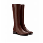 Knee High Boots in Brown Leather | Duo Boots