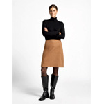 Knee-Length Camel-Colored Skirt : PeekCloppenburg