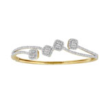 Ladies Bangle Diamond 14k Yellow Gold : Databazaar.com