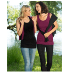Ladies Long Top Silk Wool Engel Natur - Biomoda