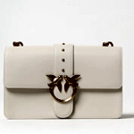 Pinko Love Classic Leather Crossbody Bag - Giglio