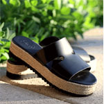 Leather Espadrille Slides : Karenkane.com